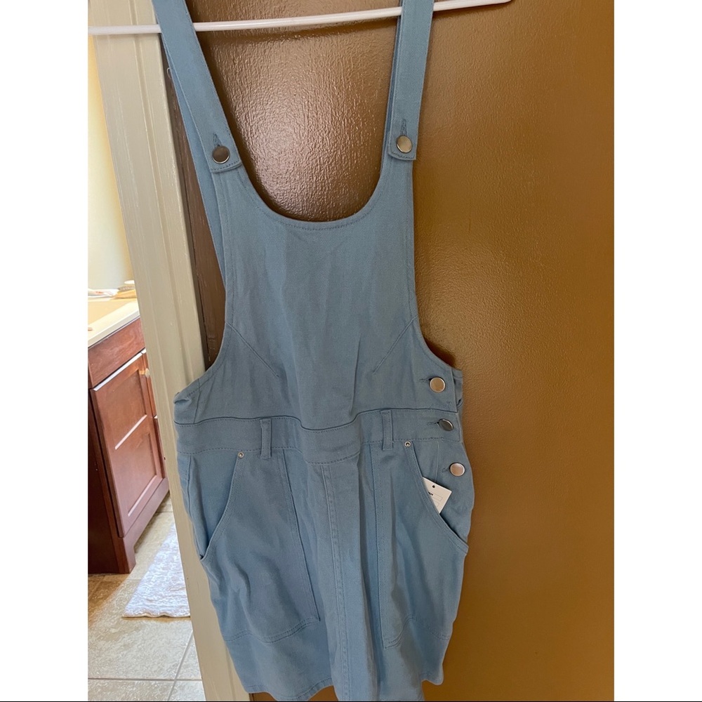Blue Overall Dress
